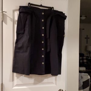 NWT Ellos Black A-line Skirt